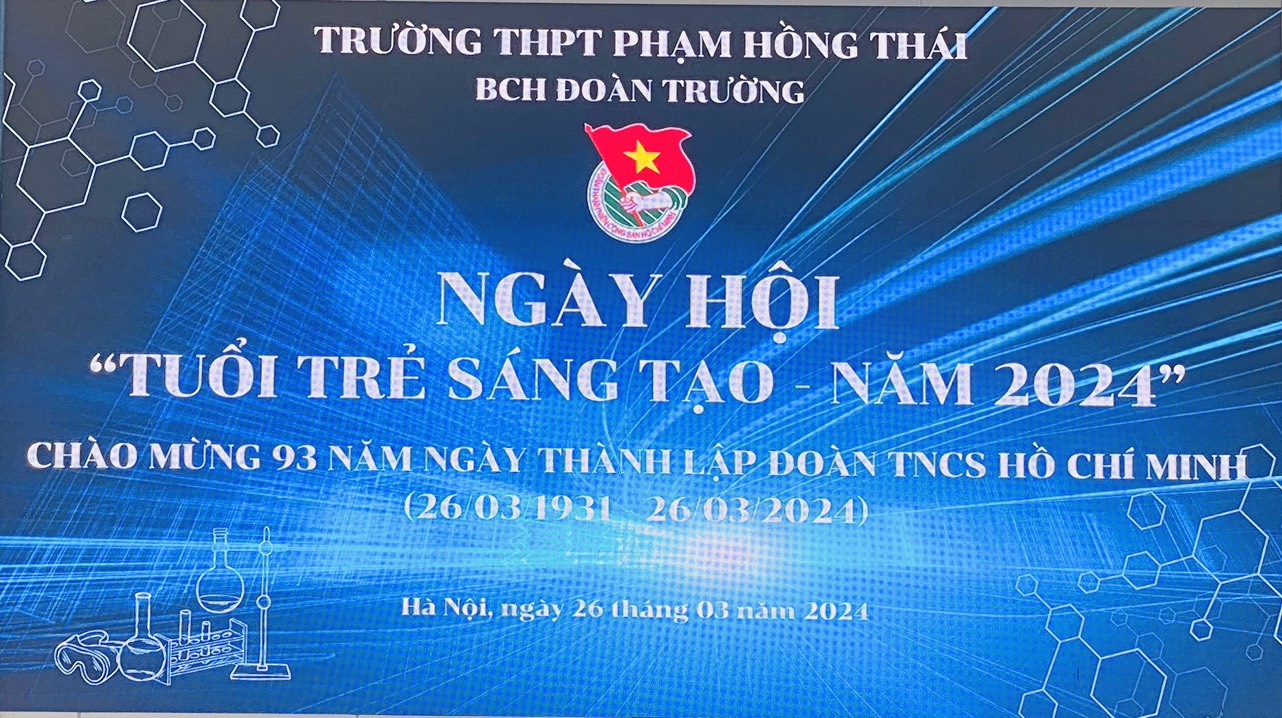 NGÀY HỘI TUỔI TRẺ SÁNG TẠO CHÀO MỪNG 93 NĂM THÀNH LẬP ĐOÀN TNCS HỒ CHÍ MINH ( 26/3/1931 – 26/3/2024) “Thanh niên xung kích – Thanh niên tình nguyện – Thanh niên sáng tạo”,  trong mọi hoạt động, thanh niên luôn là l