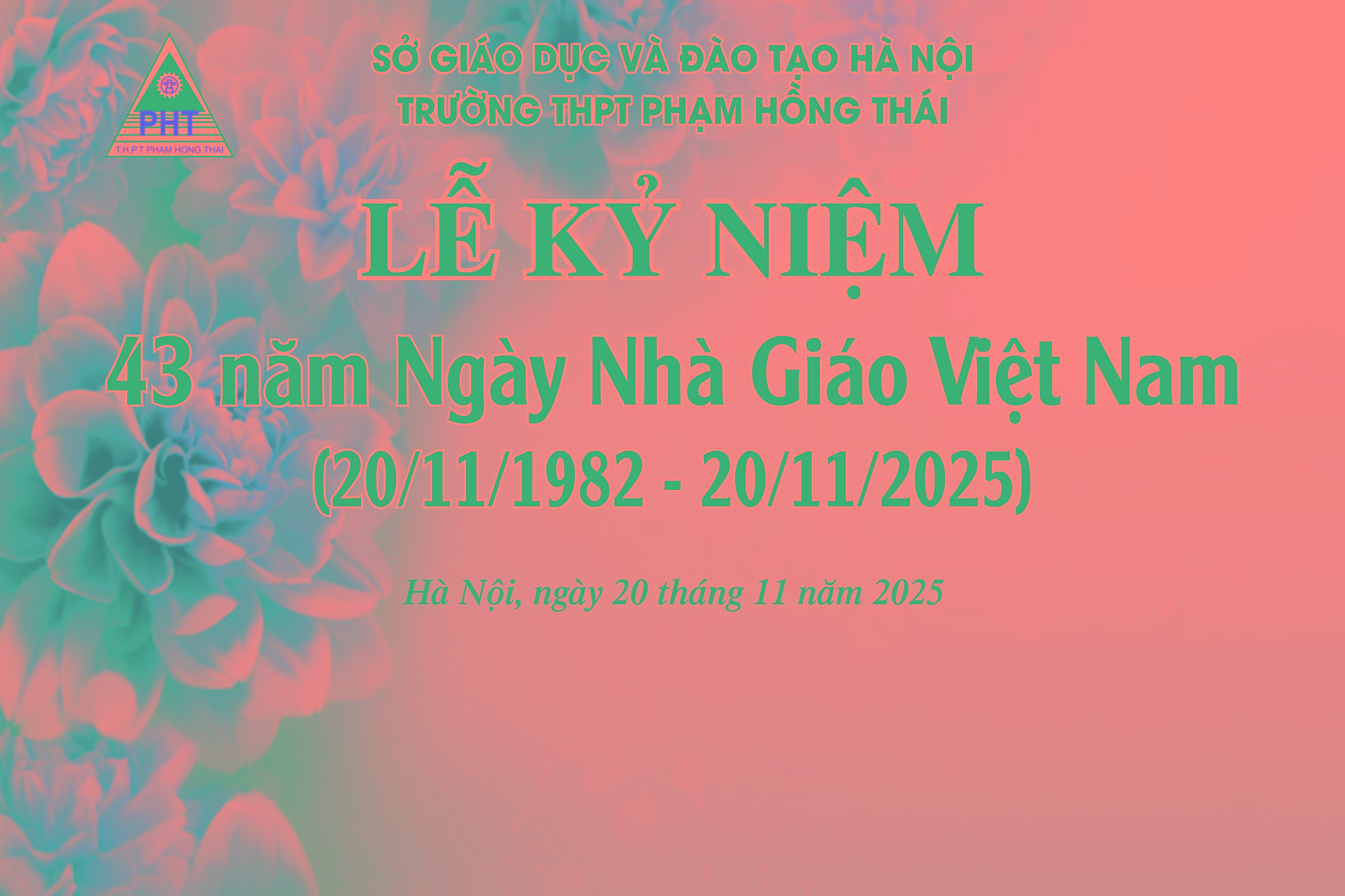 LỄ KỶ NIỆM 43 NĂM NGÀY NHÀ GIÁO VIỆT NAM 20/11